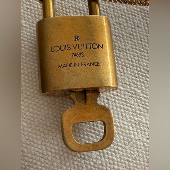 Louis Vuitton Lock & Key # 313 on Vintage Monet Multi Strand Gold Tone Necklace - Picture 6 of 9